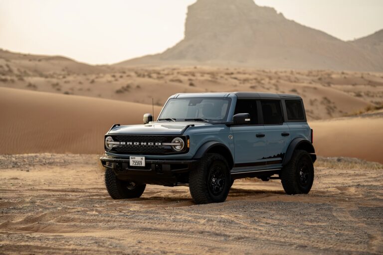 Rent Ford Bronco Blue 2023 in Dubai