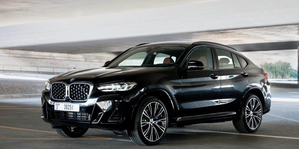 Sleek black BMW X4 for rent in Dubai combining luxurious comfort advanced features and dynamic performance