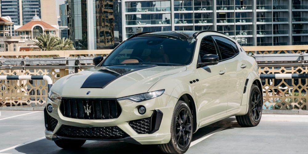 Elegant grey Maserati Levante 2020 for rent in Dubai offering luxurious design dynamic performance and advanced features