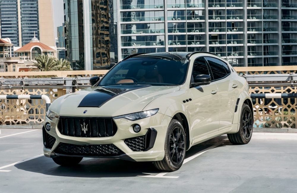 Elegant grey Maserati Levante 2020 for rent in Dubai offering luxurious design dynamic performance and advanced features