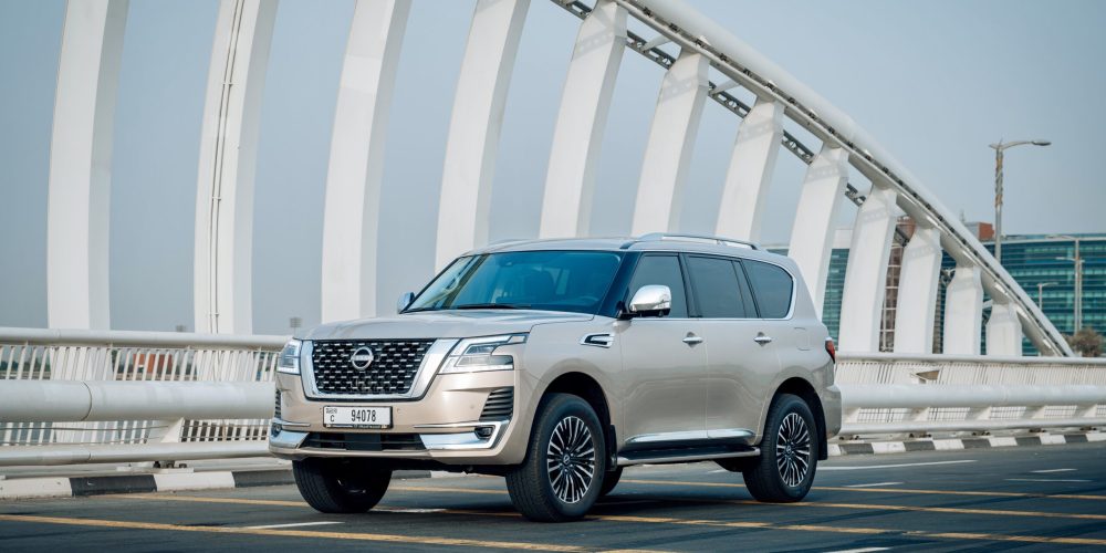 Rent Nissan Patrol Platinum V6 (Beige), 2023 in Dubai