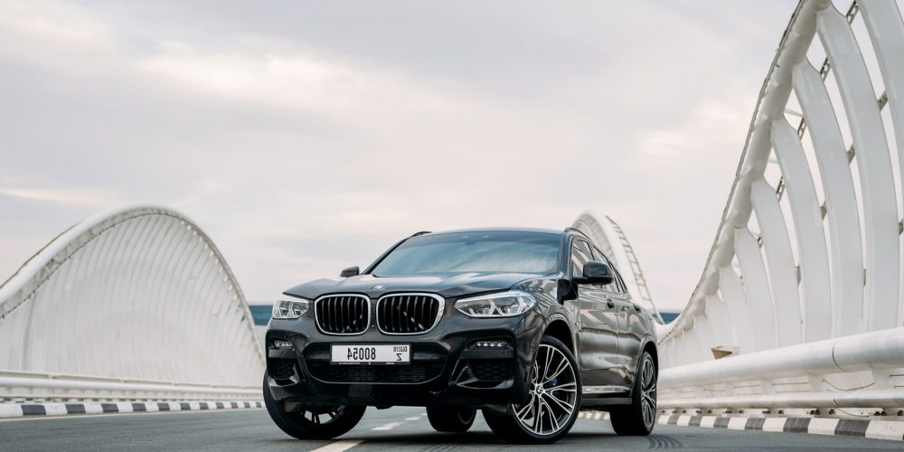 Sleek black BMW X4 2021 for rent in Dubai offering luxury sporty design and exceptional performance